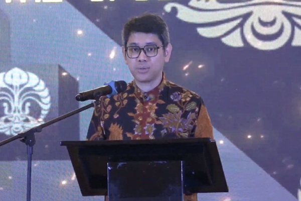  Wakil Rektor Bidang Perencanaan, Keuangan, dan Sumber Daya Universitas Indonesia, Ahmad Gamal dalam The 4th Universitas Indonesia Employer Forum yang digelar pada, Rabu (24/6/2026). Foto: WIL