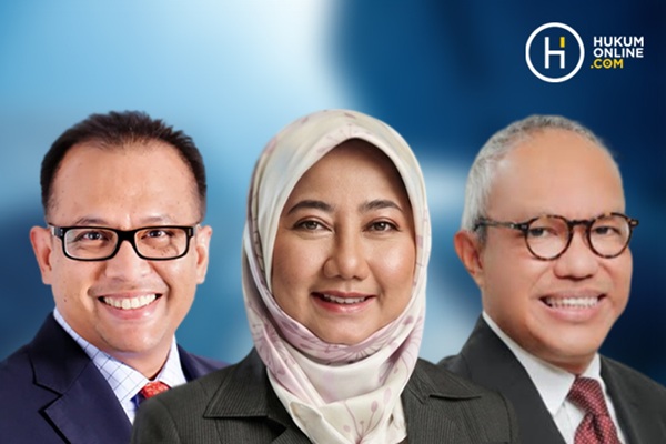Managing Partner Ginting & Reksodiputro (G&R) in association with A&O Shearman Harun Reksodiputro, Partner PwC Legal Indonesia Fifiek Mulyana, dan Managing Partner William Hendrik & Siregar Djojonegoro Law Group (WH&SD) Hendrik Silalahi. Foto: kolase