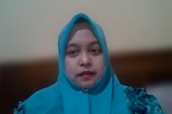Dosen Hukum Perdata FH UMP, Serlika Aprita. Foto: Tangkapan layar zoom