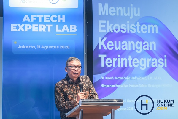 Ketua Umum Himpunan Konsultan Hukum Sektor Keuangan (HKHSK), Kukuh Komandoko Hadiwidjojo. Foto: HFW