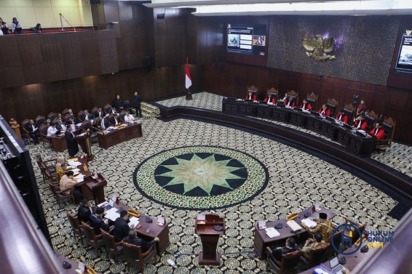 Sidang Mahkamah Konstitusi (MK). Foto: RES