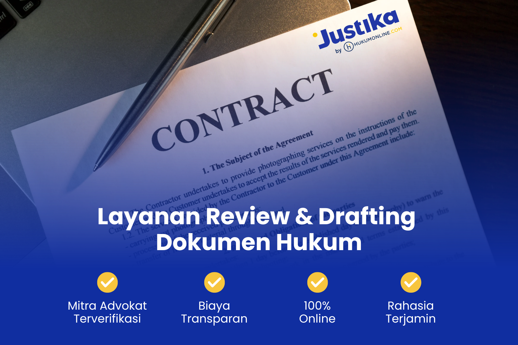 Layanan Review & Drafting Dokumen Hukum Justika