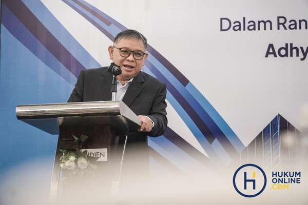Jaksa Agung Muda Perdata dan Tata Usaha Negara (Jamdatun), Prof. R. Narendra Jatna. Fotografer/Hilman Fathurrahman Wicaksana